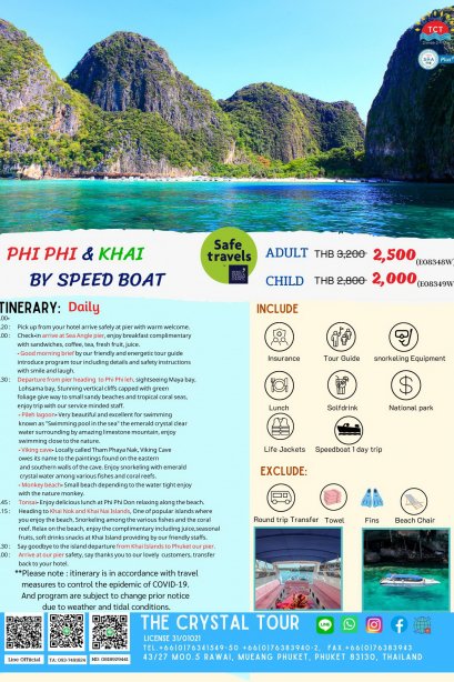 PHI PHI &amp; KHAI          BY SPEED BOAT
