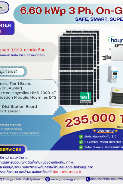 6.60 kWp 3 Ph, On-Grid Micro Inverter