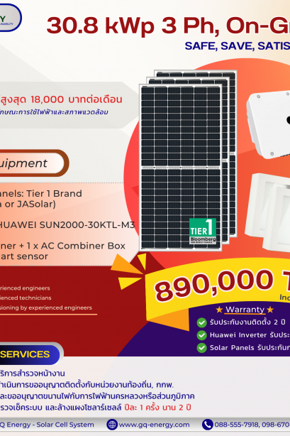 30.8 kWp 3 Ph, On-Grid String Inverter