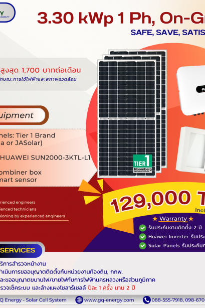 3.30 kWp 1 Ph, On-Grid String Inverter