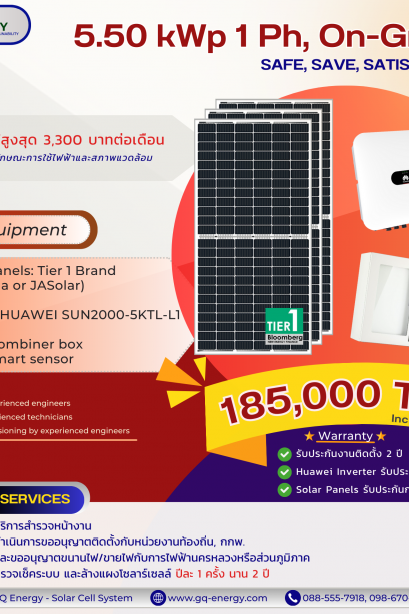 5.50 kWp 1 Ph, On-Grid String Inverter