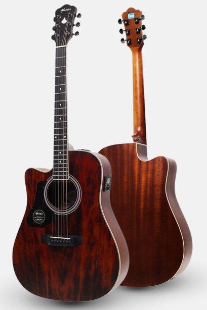 กีต้าร์โปร่งไฟฟ้ามือซ้าย Mantic AG10SCE L ( Solid Top ) ขนาด 41 นิ้ว