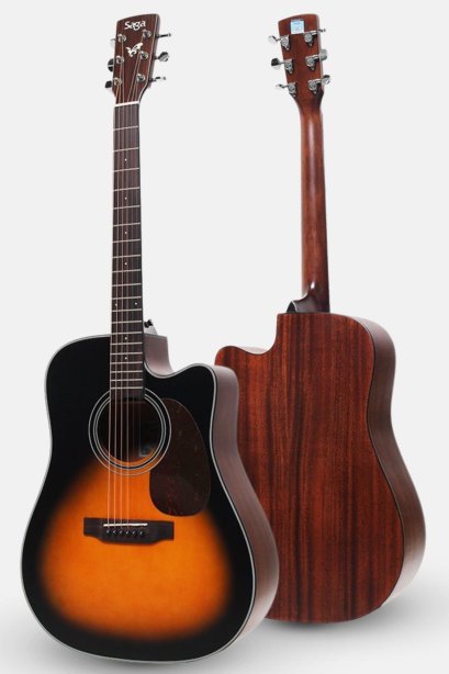 กีตาร์โปร่ง SAGA รุ่น D10C ขนาด 41 นิ้ว สี Sunburst