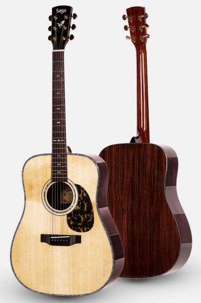 กีตาร์โปร่ง SAGA DS20 Acoustic Guitar ( Solid Top )