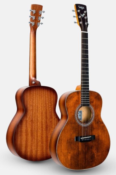 กีต้าร์โปร่ง SAGA GS700R ( Solid Top ) ขนาด 36 นิ้ว แถม กระเป๋า ปิ๊ก ประแจขันคอ ตารางคอร์ด และรับประกัน 1 ปี