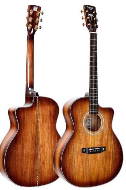 กีตาร์โปร่ง SAGA K1-GCN ( All Solid )