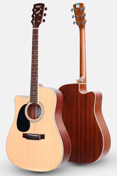กีต้าร์โปร่งมือซ้าย SAGA รุ่น SF700C L ( Solid Top ) ขนาด 41 นิ้ว