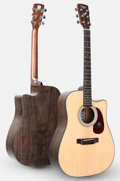 กีต้าร์โปร่ง SAGA SF800C ( Solid Top ) ขนาด 41 นิ้ว