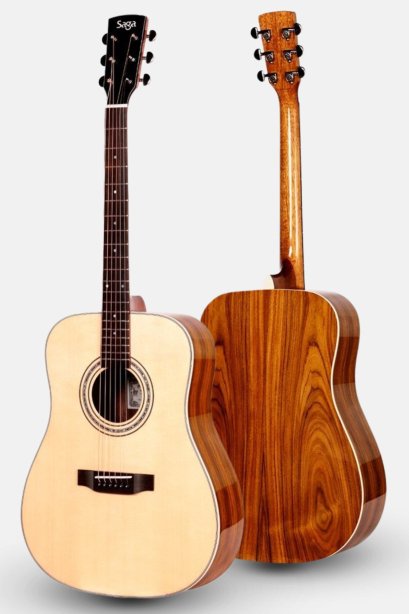 กีต้าร์โปร่ง SAGA SF850 Acoustic Guitar ( Solid Top )