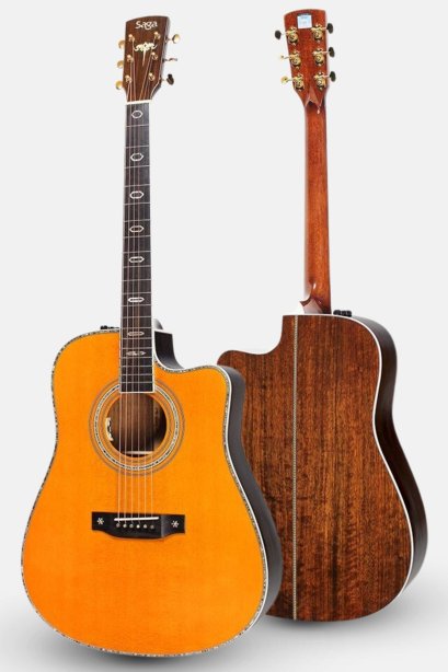 กีต้าร์โปร่งไฟฟ้า SAGA SL68CE ( All Solid )