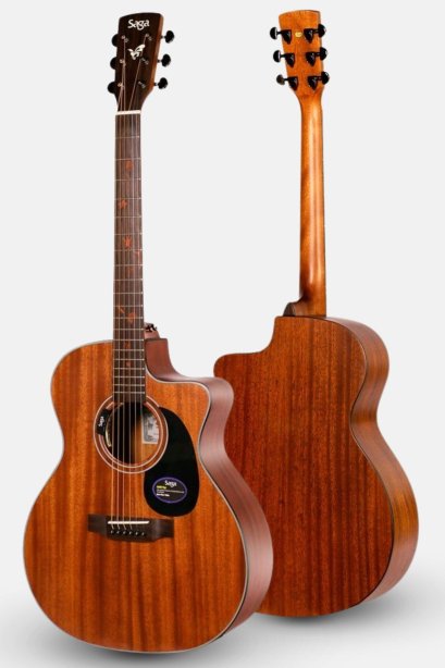 กีต้าร์โปร่งไฟฟ้า SAGA SP700GE ( Solid Top )