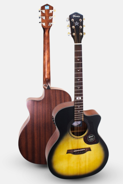 กีต้าร์โปร่งไฟฟ้า Mantic GT10GCE Sunburst ( Solid Top )