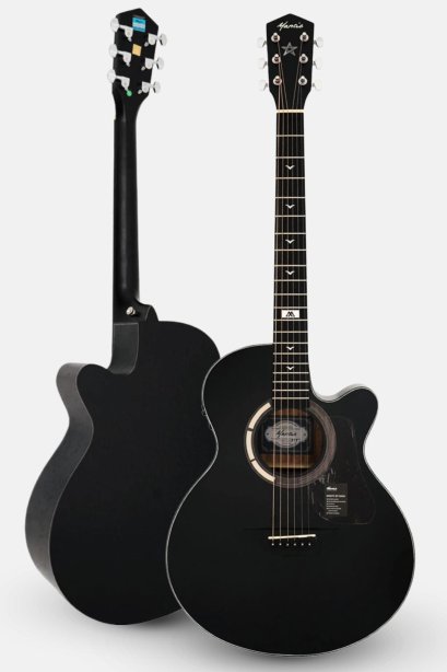 กีต้าร์โปร่งไฟฟ้า Mantic GT1ACE BK ( ขนาด 40 นิ้ว )