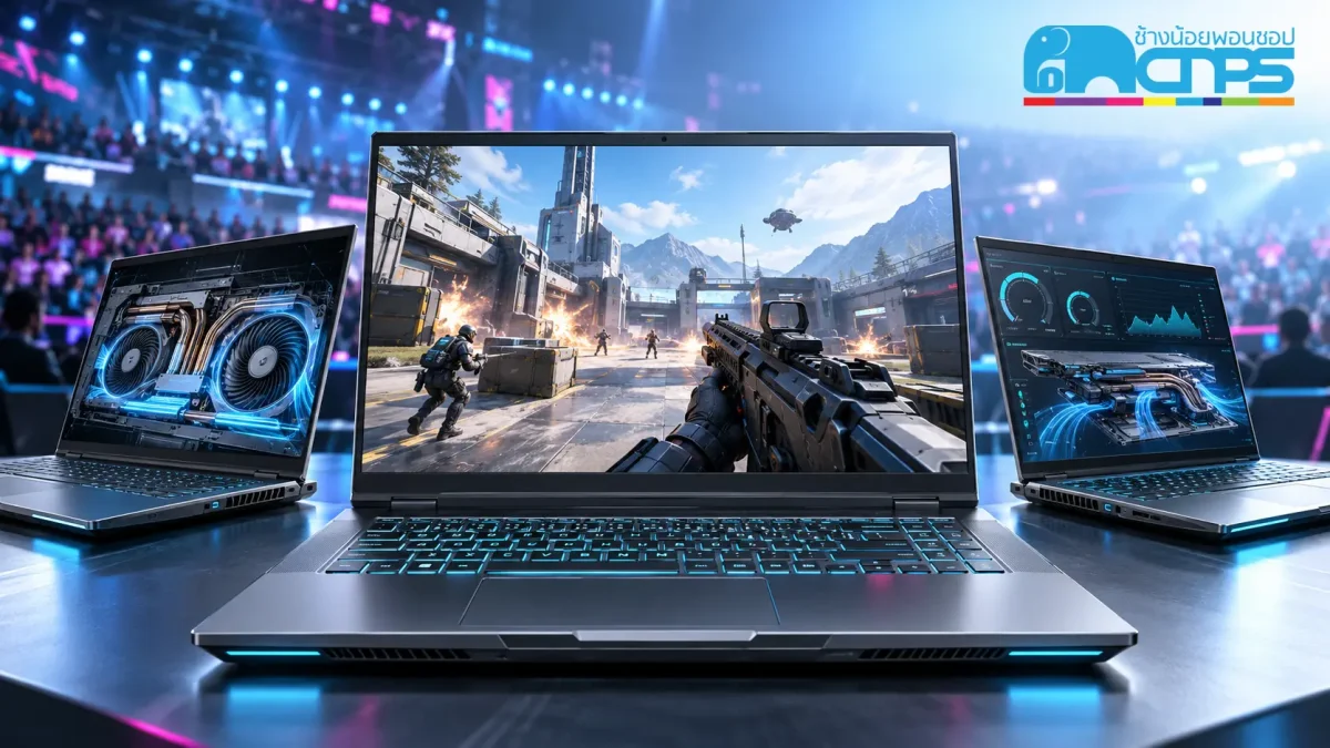 Gaming Notebook และโน้ตบุ๊กประสิทธิภาพสูงที่ช้างน้อยพอนชอปรับประเมิน