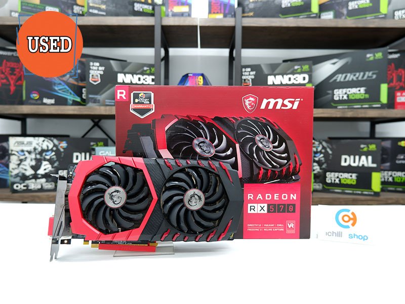 การ์ดจอ (VGA) MSI RX 570 4GB 2F GAMING X P11455 - ichillshop