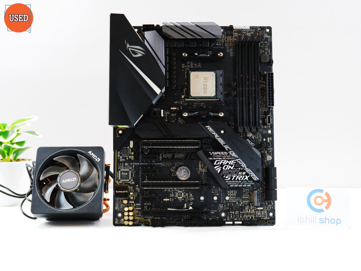 ชุดซีพียูพร้อมเมนบอร์ด CPU : AMD RYZEN 7 2700X + MB : ASUS ROG