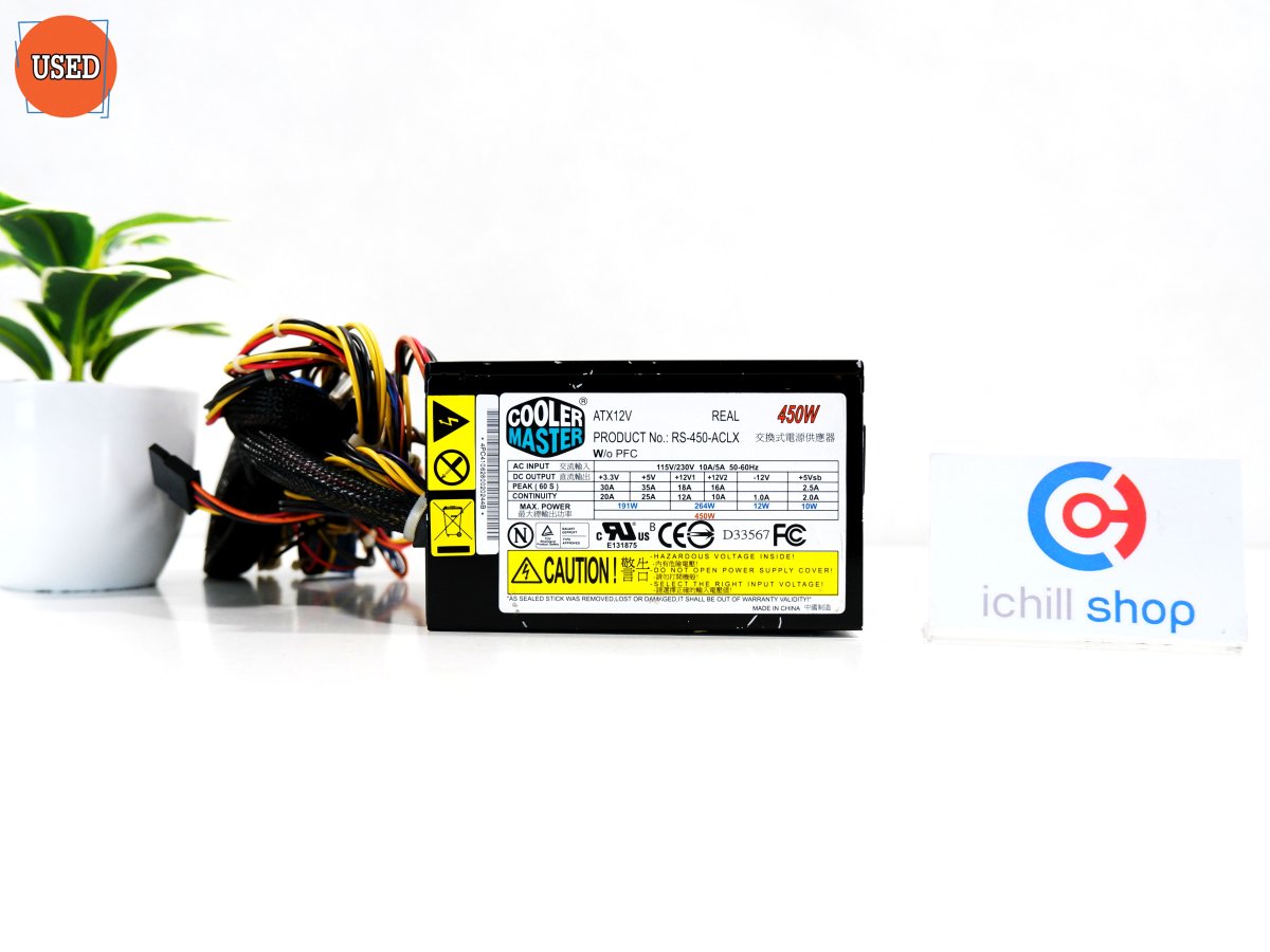 POWER SUPPLY (พาวเวอร์ซัพพลาย) COOLER MASTER REAL POWER RS-450-ACLX ...