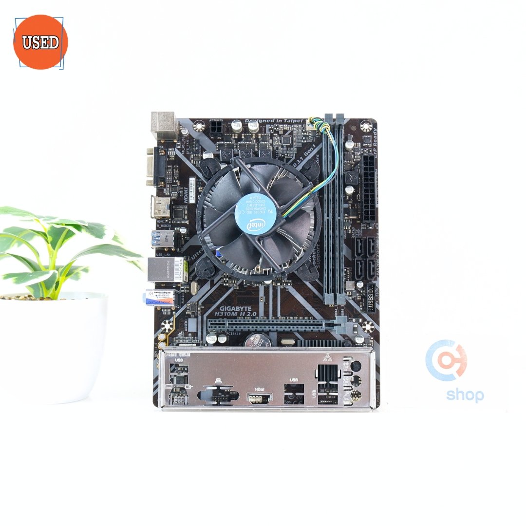 ชุดซีพียูพร้อมเมนบอร์ด CPU: INTEL CORE I3-9100F + MB: GIGABYTE