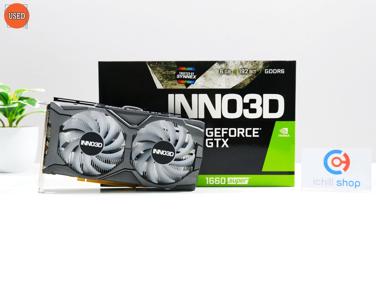 การ์ดจอ (VGA) INNO3D GTX1660SUPER 6GB 2F TWIN X2 P13689