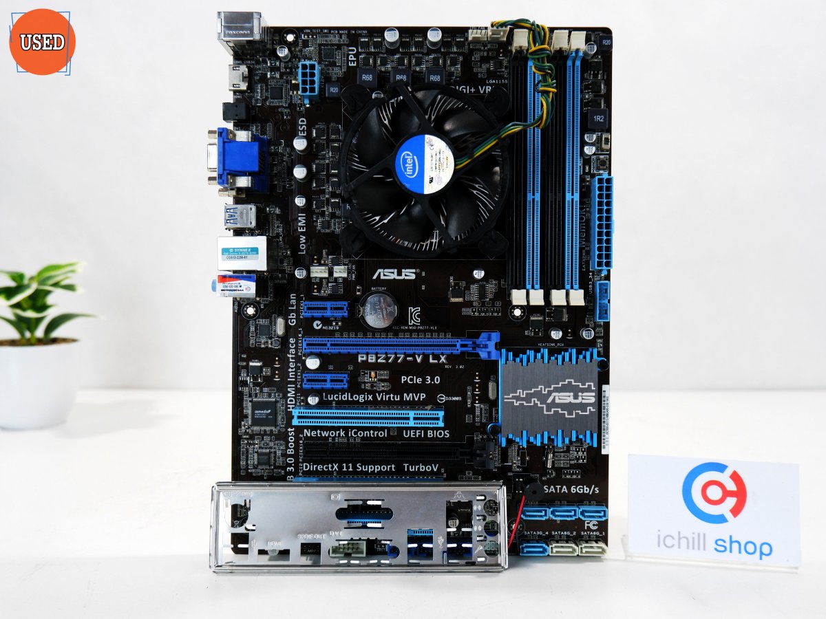 ASUS P8H77-V　i3 3220　CPUファン　メモリ8G　 動作確認済み　送料込み5