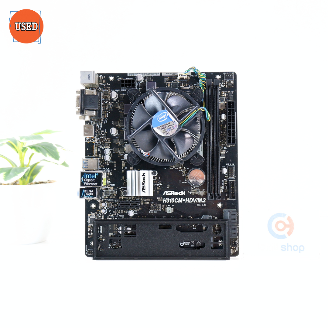 ชุดซีพียูพร้อมเมนบอร์ด CPU: INTEL CORE I7-9700 + MB: ASROCK H310CM