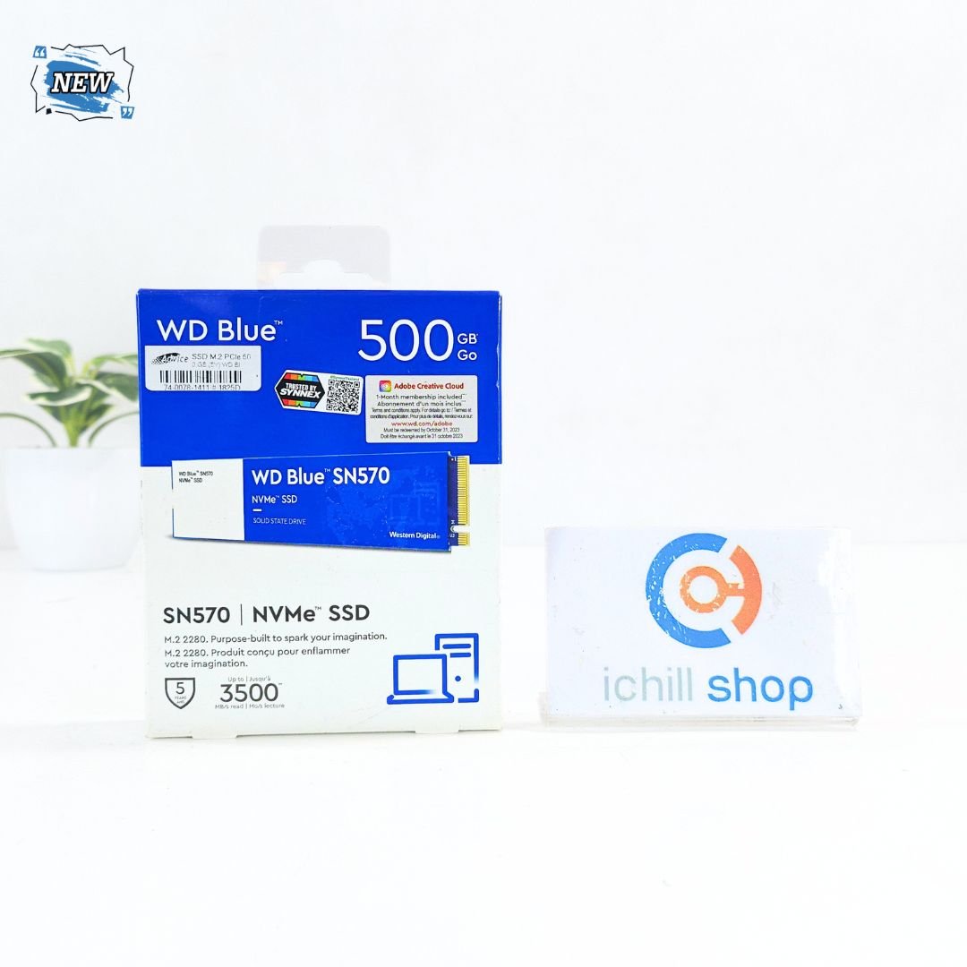 SSD (เอสเอสดี) WD BLUE SN570 500GB M.2 NVMe ประกัน SYNNEX 11/2027