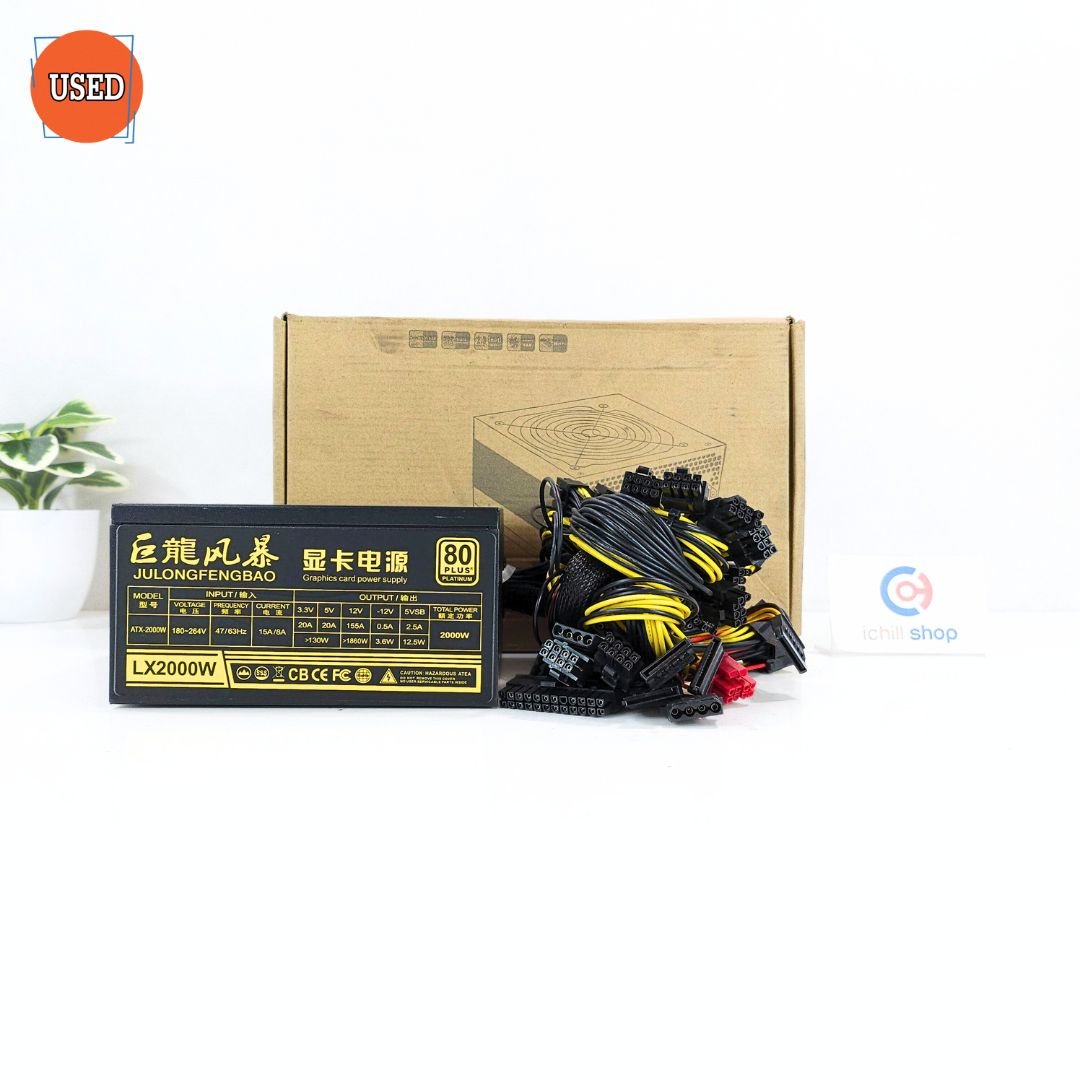 POWER SUPPLY (พาวเวอร์ซัพพลาย) JULONGFENGBAO LX2000W +80 PLUS PLATINUM ...