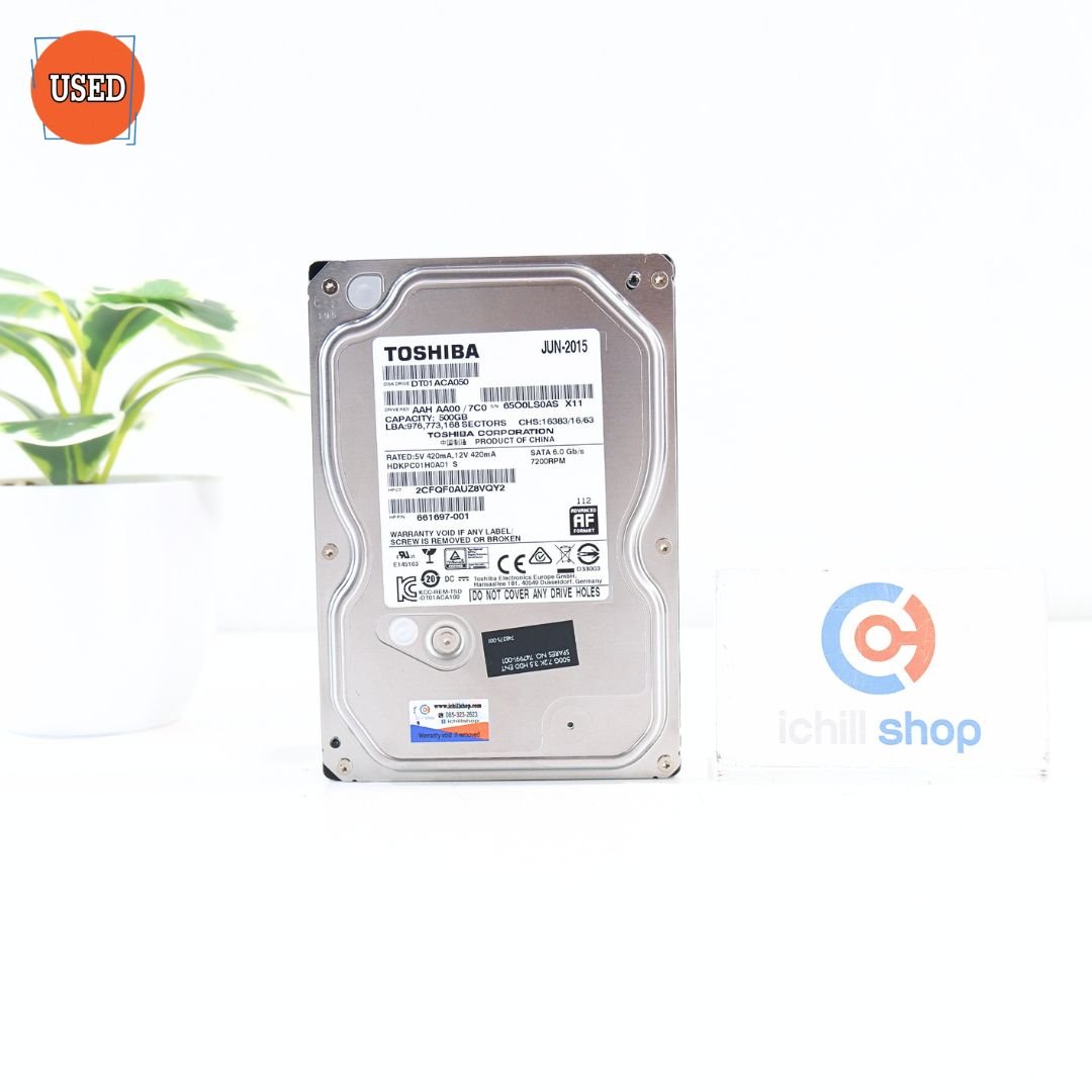 Hard Disk Interno Toshiba DT01ACA050 500GB 7200RPM SATA Per Desktop