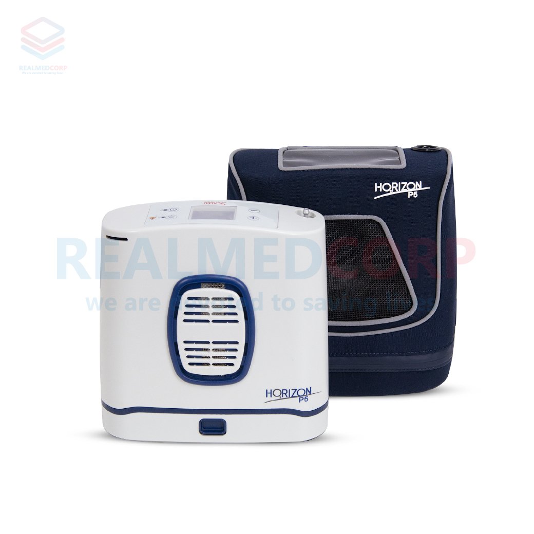 Realmedcorp เครื่องผลิตออกซิเจนพกพา SCALEO รุ่น Horizon P5 - realmedcorp