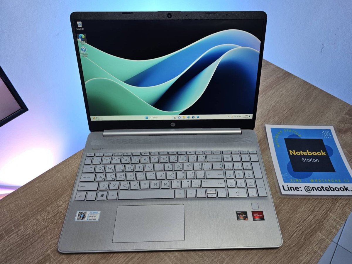 Hp 15s Ryzen5-5500U Ram16 SSD512 FHD IPS สเปคสูงประมวลผลไว