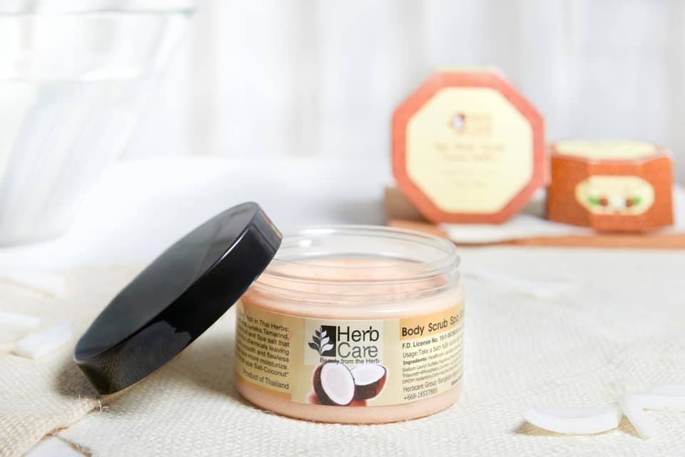 Body Scrub Spa Salt Coconut HerbCare herbcarethailand