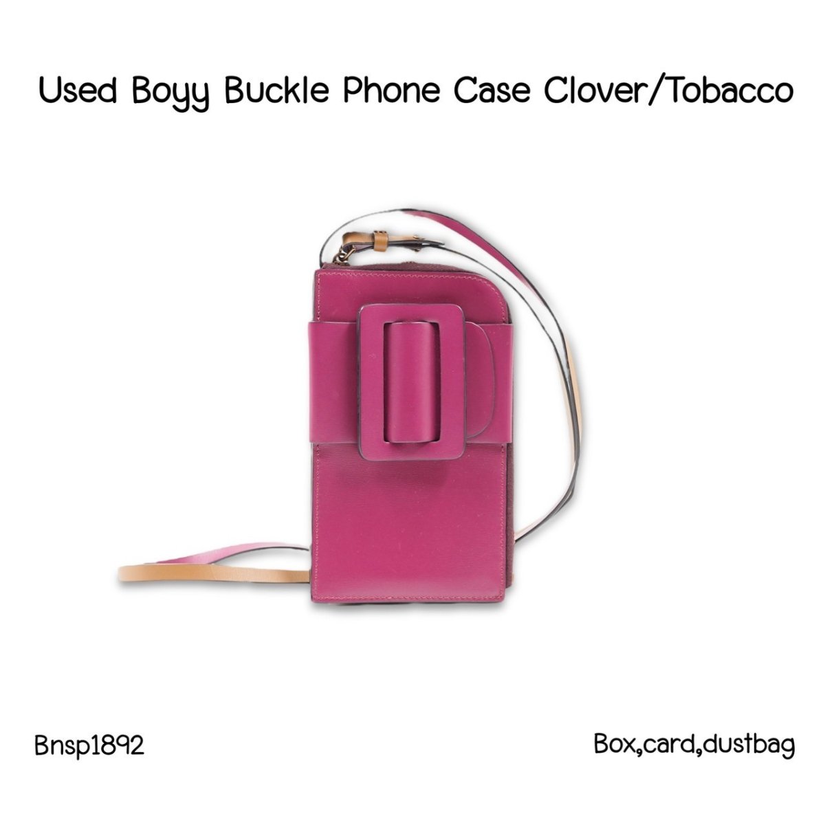Boyy Buckle Phone Case Ciover/Tobacco