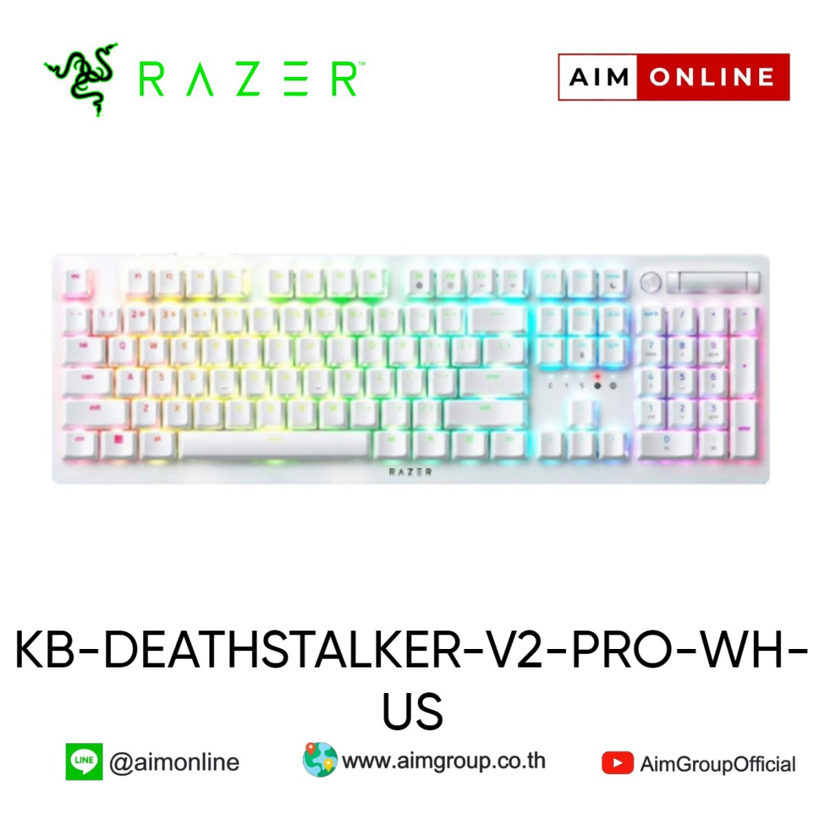 KB-DEATHSTALKER-V2-PRO-WH-US ราคาพิเศษ 7,250 - aimgroup