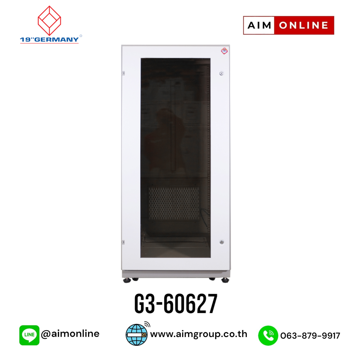 19” GERMAN RACK 27U,60 x 60 x 139 รุ่น G3-60627