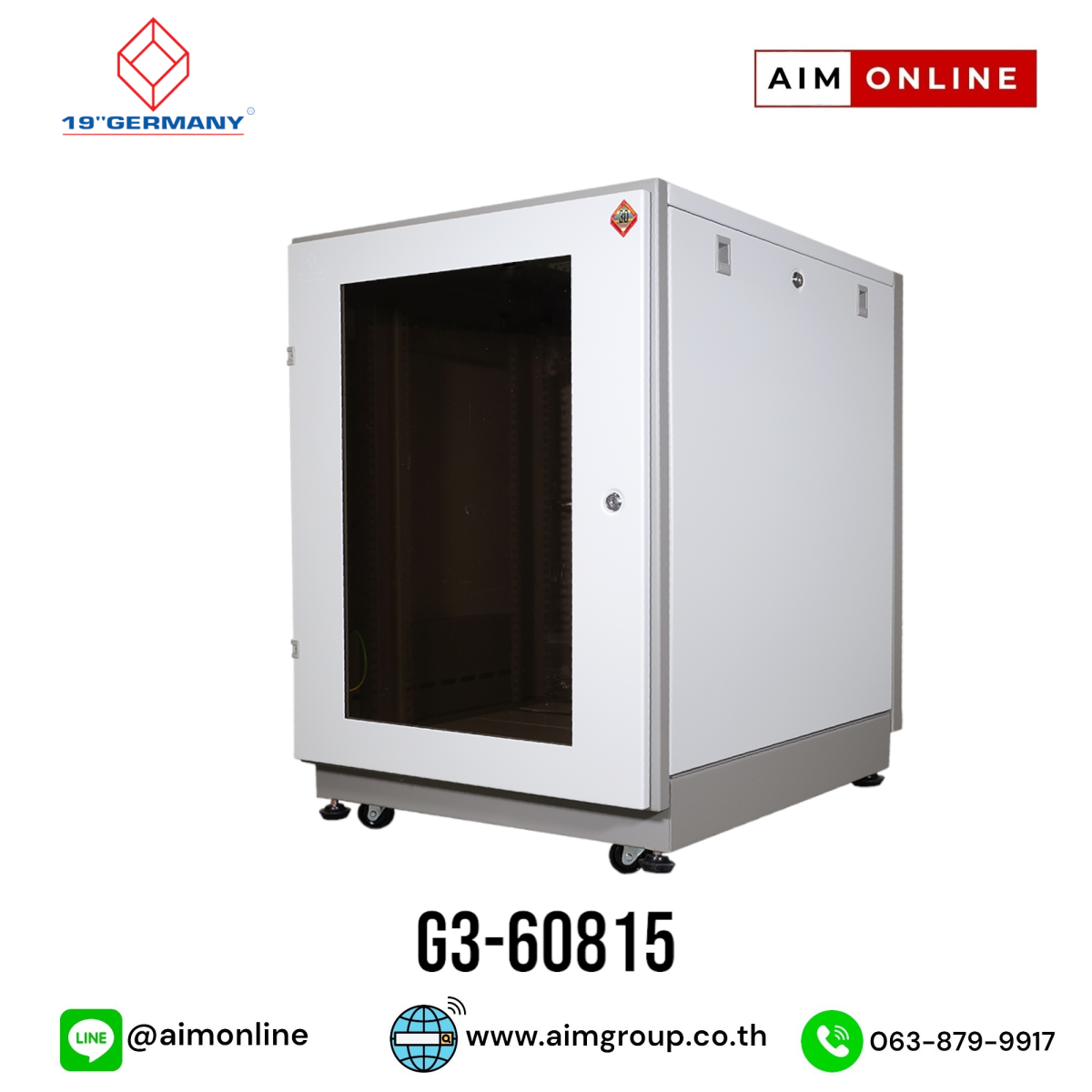 19” GERMAN RACK 15U, 60 x 80 x 85 รุ่น G3-60815