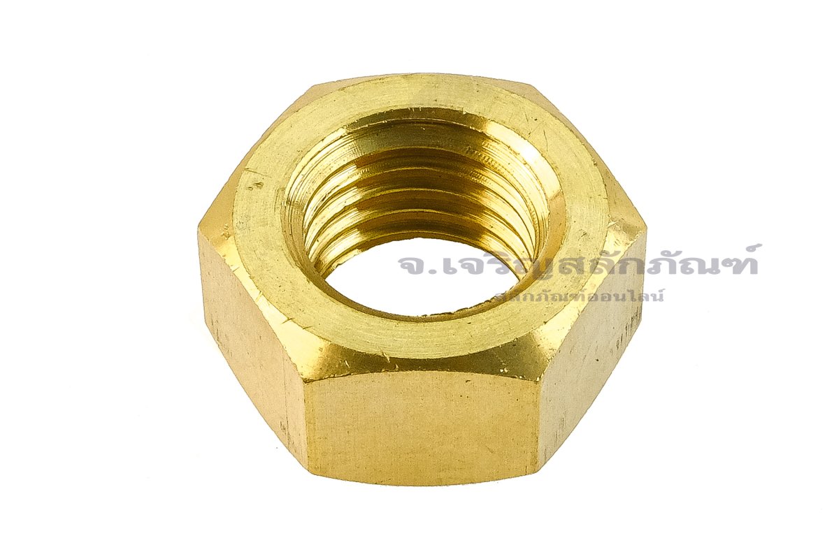 หัวน็อตทองเหลือง M24 (หัวน็อตเบอร์ 35 สูง 18 mm)