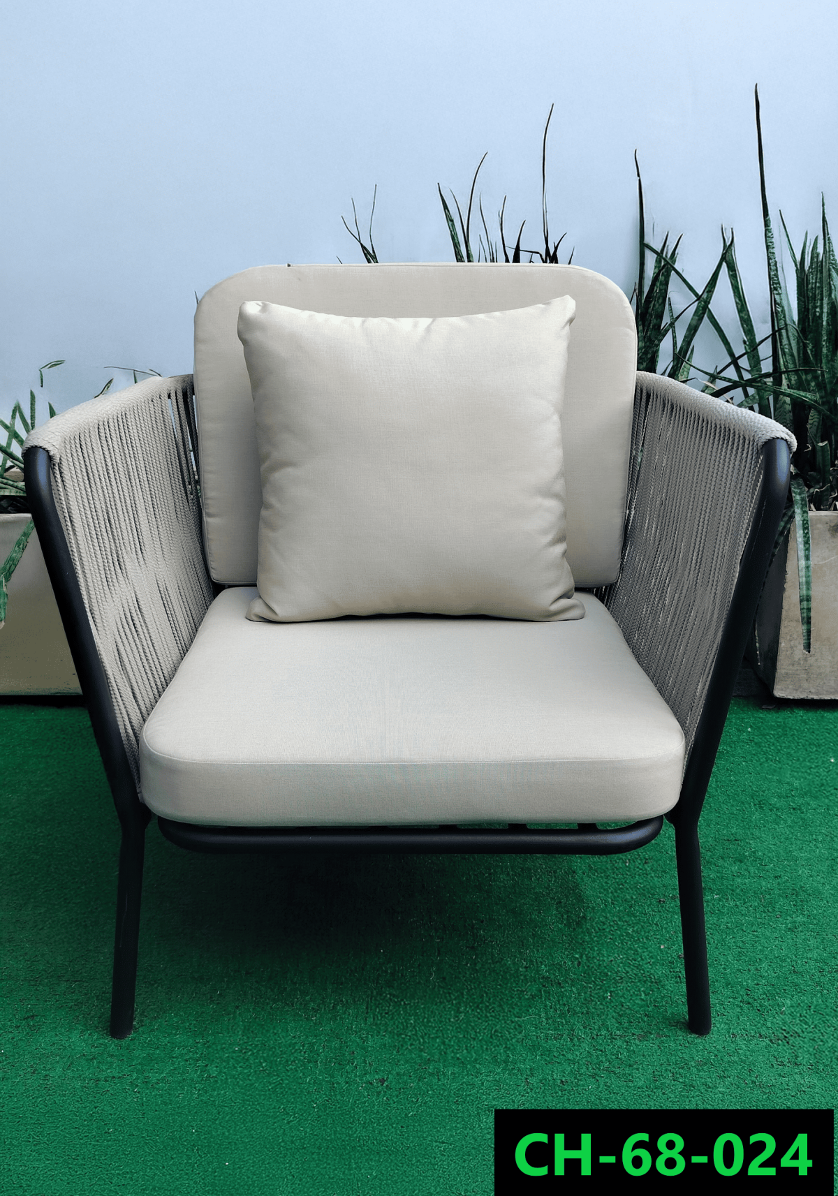 Woven rope chair