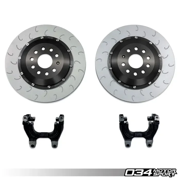 SHW Performance Cross-Drilled Lightweight Left Rear Brake Rotors - Audi RS4 4.2L 07-08 main image 0