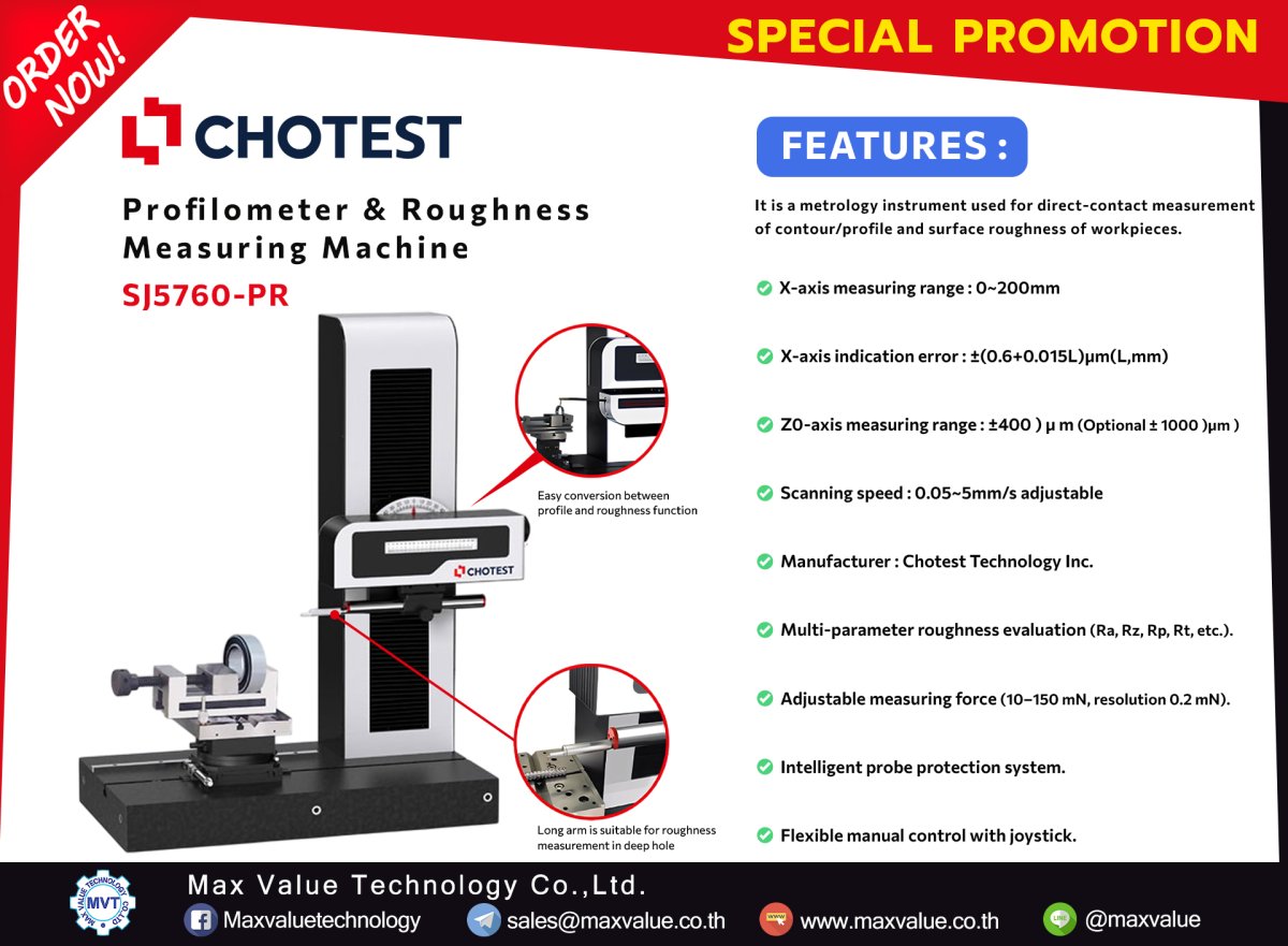 Profilometer Machine SJ5760-PR - Profilometer & Roughness measuring machine