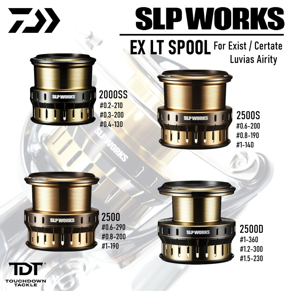 DAIWA SLPW EX LT SPOOL สปูลแต่งค่ายไดว่า - touchdowntackle