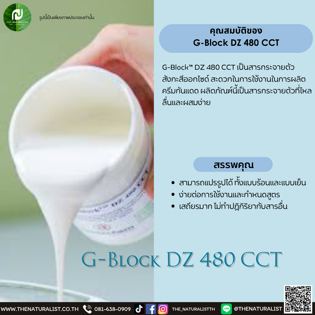 Dz Block สารกระจายตัวสังกะสีออกไซด์ G-Block DZ 480 CCT