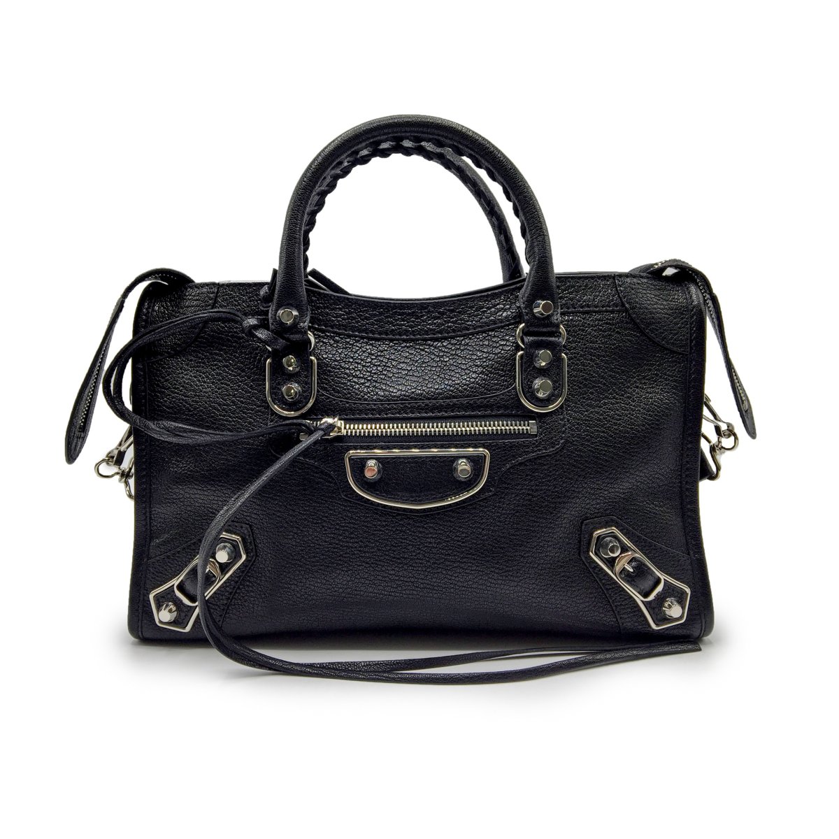 BALENCIAGA シティ New Balenciaga City S” Edge In Black Goatskin SHW