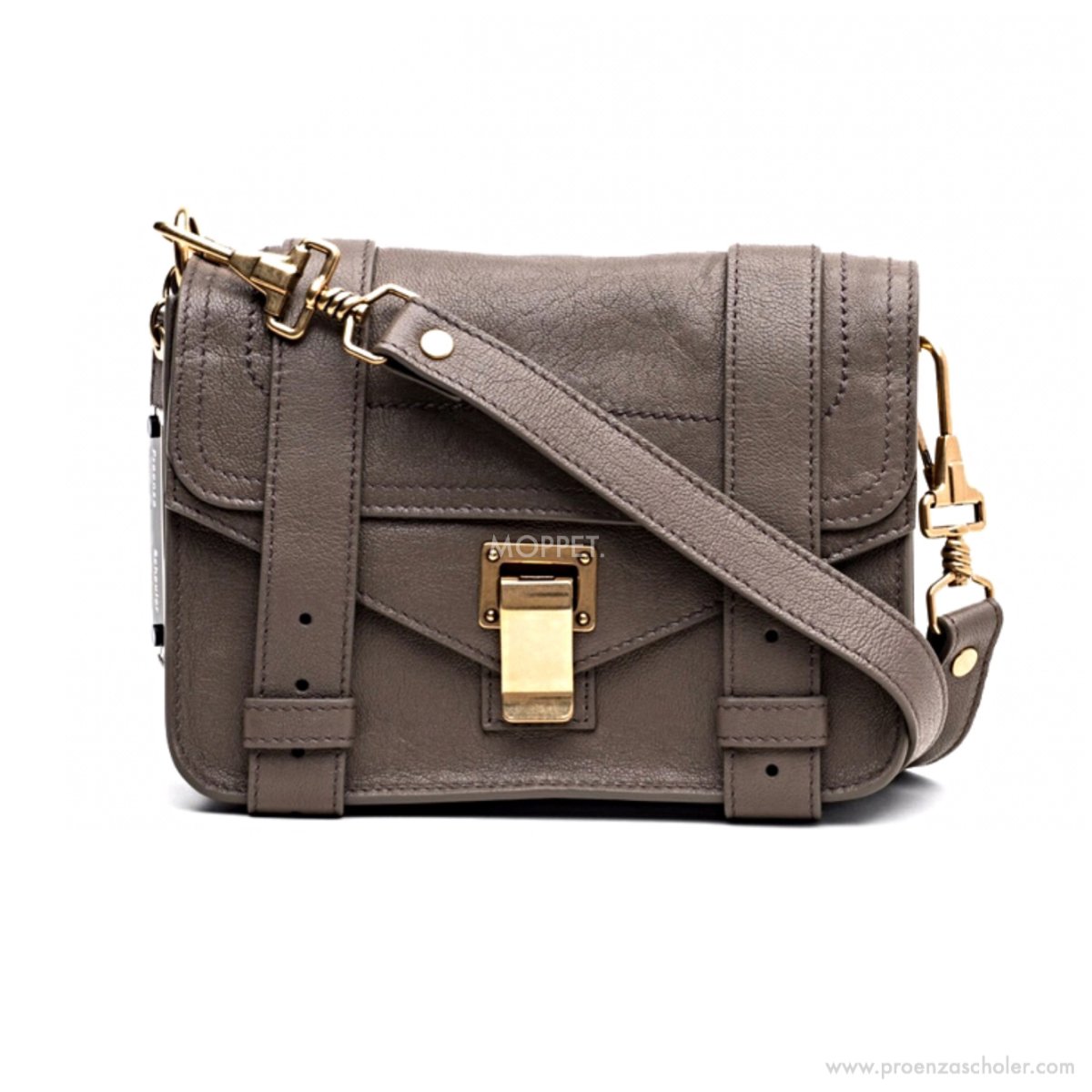 New Proenza Schouler PS1 Mini in Smoke Leather GHW moppetbrandname