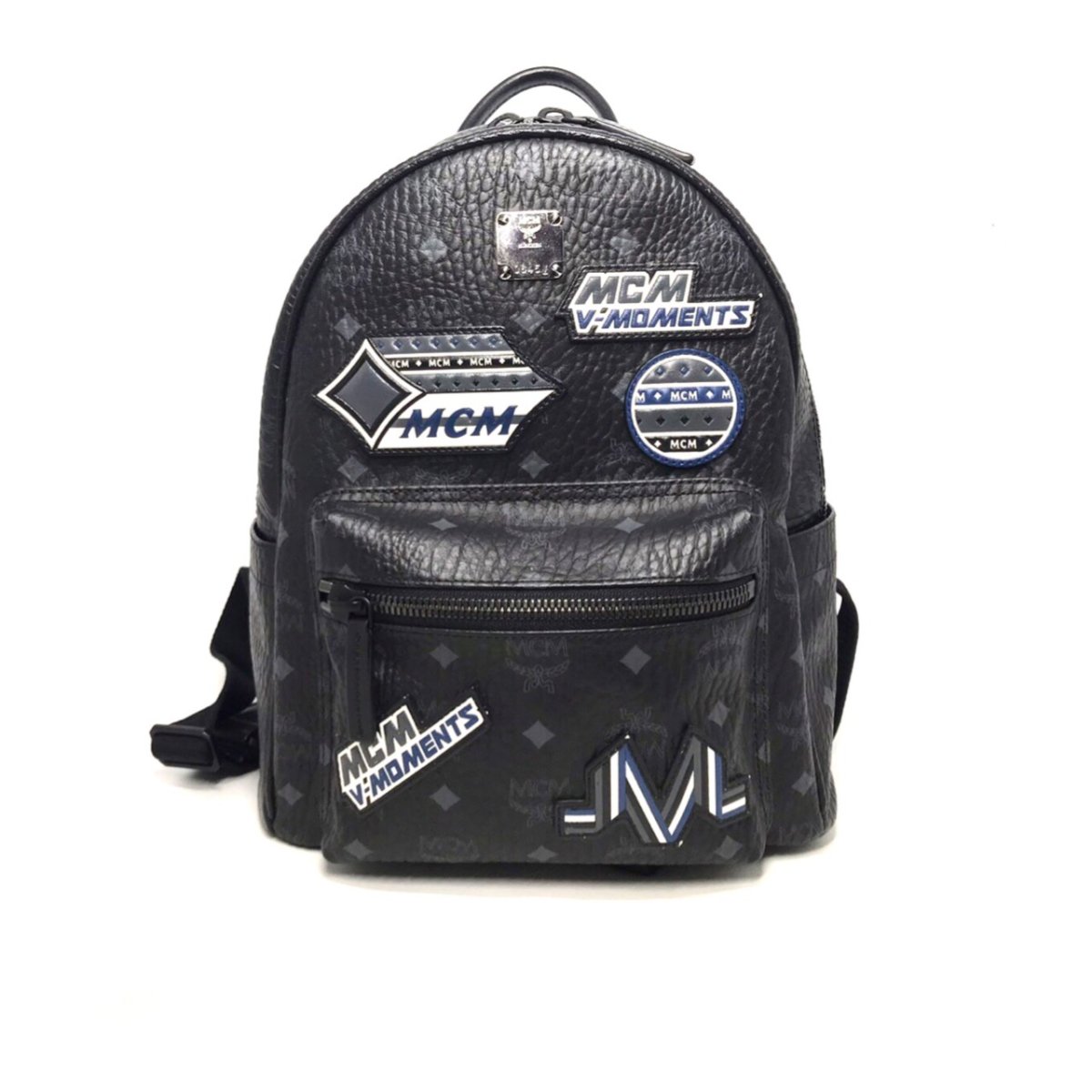 Used MCM Backpack Small in Black Visetos RHW moppetbrandname