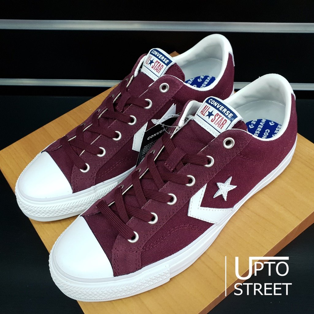 Converse star player clearance ox dark burgundy