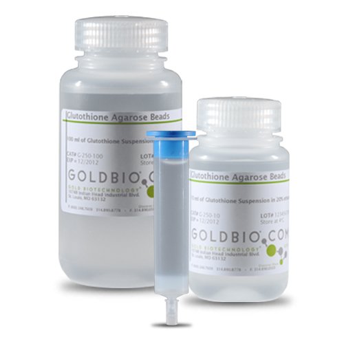 goldbio glutathione resin Sepharose 4B, Cytiva, affinity resin, pack of 10 mL The resin consists of reduced glutathione (GSH) covalently coupled to 6% cross normal plasma glutathione levels Making