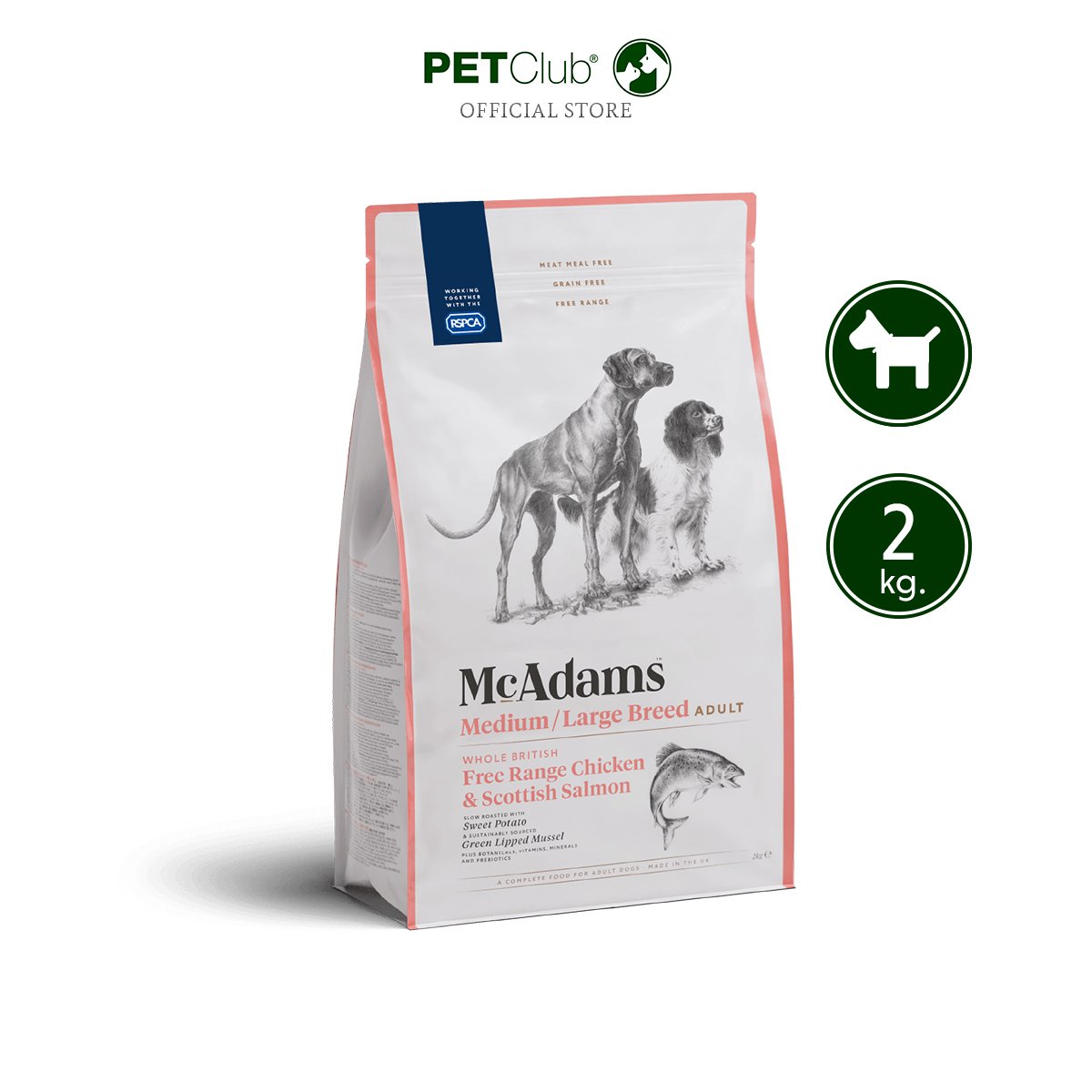 McAdams Medium/Large Breed Chicken & Salmon 2kg