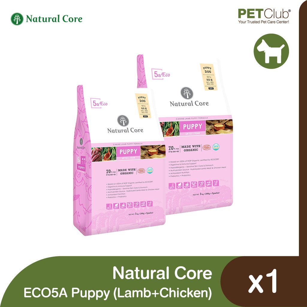 Natural Core ECO5A Organic Puppy Lamb Chicken petclub