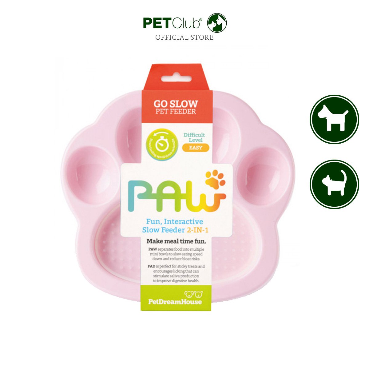 PetDreamHouse PAW 2IN1 for Cat and Small Dogs Pink