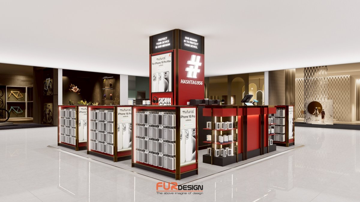 ออกแบบ ผลิต และติดตั้งร้าน : ร้าน Hashtag Mobile ห้างฯ Central World จ. ...